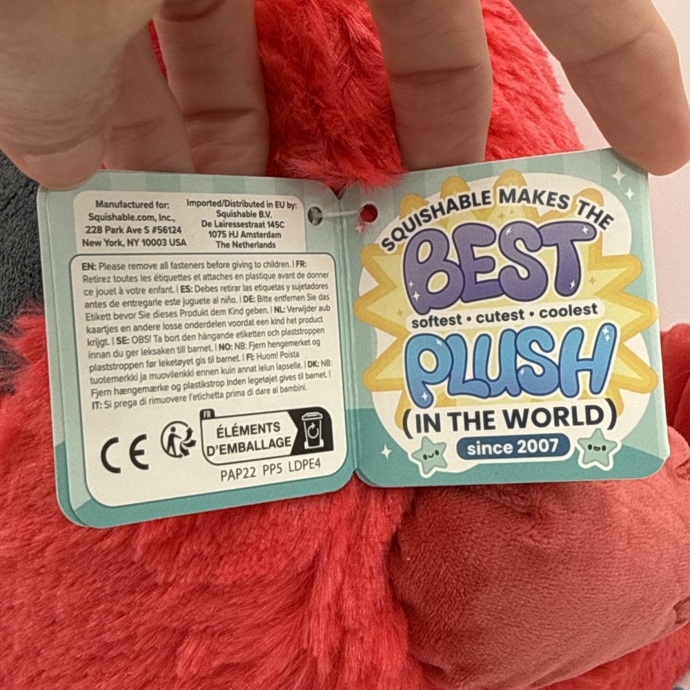 Squishable Mini Cardinal Plush Red 10" Soft Plushie Stuffed Animal Bird NWT - Picture 8 of 12